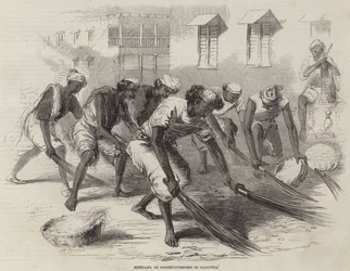 Mehtahs oder Straßenkehrer in Kalkutta